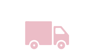 icono rosa de un camion de lado que representa que infinitek paris hace envíos